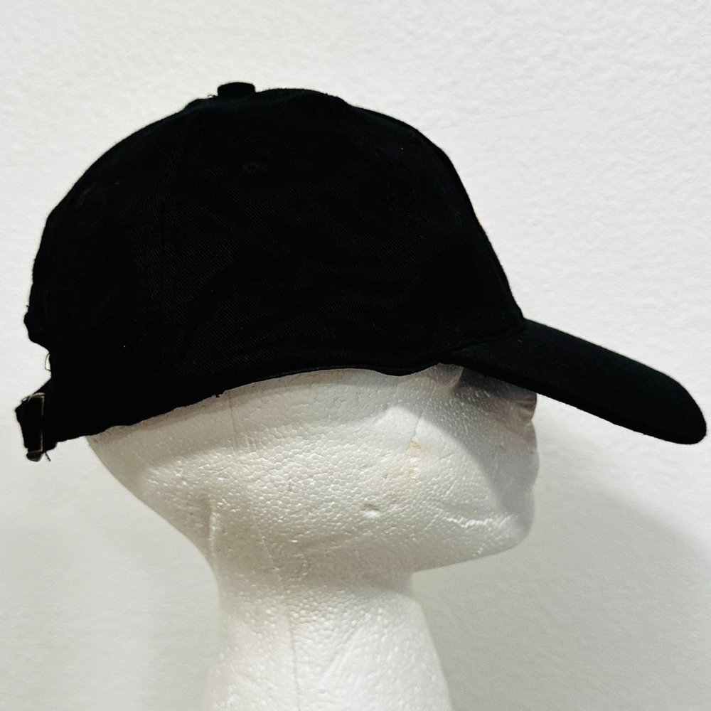 Italia Baseball Cap Trucker Hat Bamboo Lightweight Black Embroidered One Size OS - Picture 6 of 9